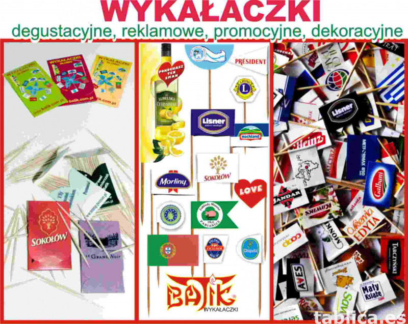 wykałaczki degustacyjne, reklamowe, pikery , flagietki 8
