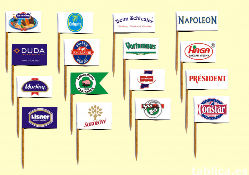 wykałaczki degustacyjne, reklamowe, pikery , flagietki 12